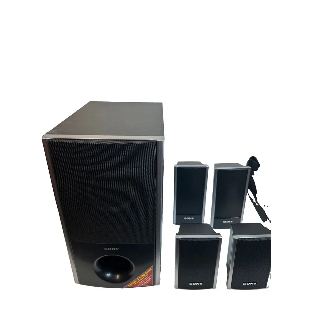 Sony SS-WS82 Home Theater Subwoofer Speaker Surround Sound w/ 2 Speakers